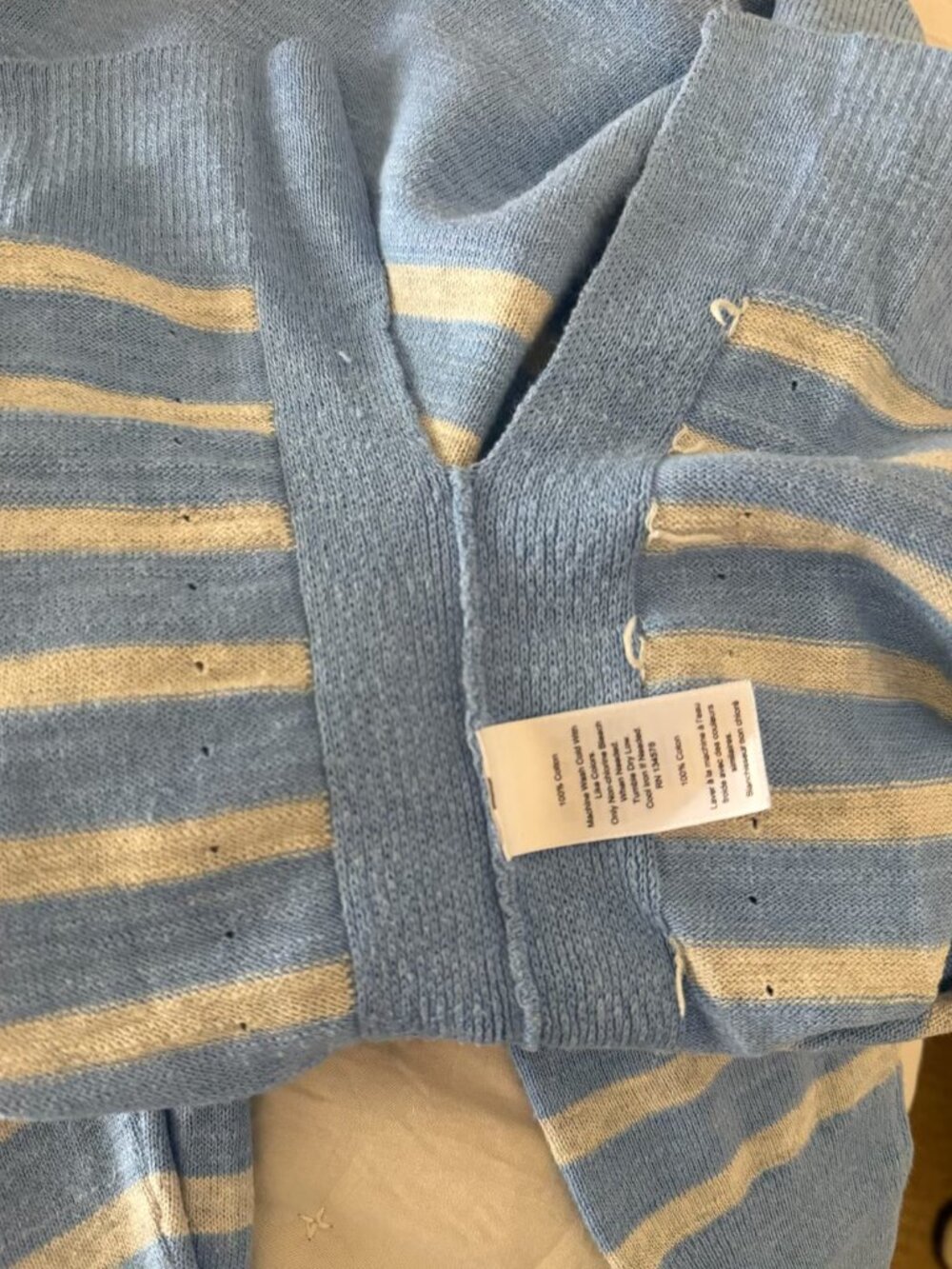 Vineyard Vines | Relaxed Striped 100% Cotton Sweater - Picture 6 of 6